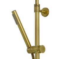 ERMITAGE MINI Душевой настенный гарнитур с верхним душем d 200 мм.(шланг, ручной душ), бронза 31482 — фото 4, Душевые гарнитуры
