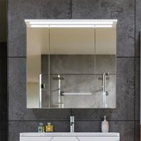 Зеркальный шкаф Бриклаер КРИСТАЛЛ 75 см, белый 4627125415999 — фото 1, Шкафы для ванной