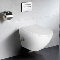 Унитаз подвесной c функцией биде Azario Allegro 360х490х360 безободковый, встроенный смеситель, крышка с сиденьем микролифт арт-AZ-3105B — фото 12, Подвесные унитазы