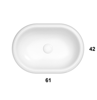 Раковина GLOBO LALITA на столешницу без отверстий цвет белый арт-LT061BI — фото 2, Раковины накладные