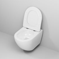 Унитаз подвесной Grossman (520х360х320) безободковый,смыв торнадо,белый с тонкой крышкой,микролифт,1 место арт-GR-4457SQ — фото 2, Подвесные унитазы