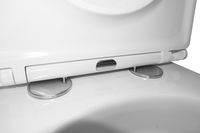 Унитаз-компакт Azario Grado 665х380х845 напольный, смыв "Торнадо", безободковый, с бачком и сидением микролифт арт-AZ-2141 UQ1 — фото 6, Напольные унитазы