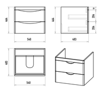 Тумба под раковину арт-П-Мир-01060-011П2Я — фото 5, Тумбы под раковину