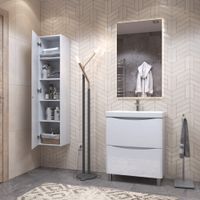 Шкаф VIGO Glem 35 подвесной белый арт-pp.GLE.35 — фото 5, Шкафы для ванной