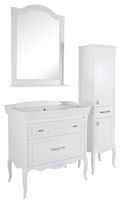 Товар: Комплект мебели для ванной Модерн 85 (Белый Патина серебро) 1124701 - фото 2 Комплект мебели для ванной Модерн 85 (Белый Патина серебро) 1124701 — фото 2, Комплекты мебели для ванной