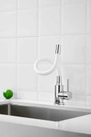 Смеситель для кухни с гибким изливом BELZ , белый арт-B73809-8 — фото 4, Смесители для кухни