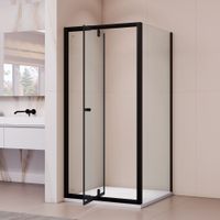 Душевой уголок RGW PA-32B (PA-02B + Z-050-1B) 1000x1000, профиль черный, стекло прозрачное, арт-41083200-014 — фото 2, Квадратные душевые уголки