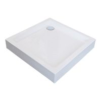 Поддон для душа акриловый VST-3AS-9090, 900*900*150, сифон Ф90 с гидрозатвором — фото 1, Акриловые душевые поддоны