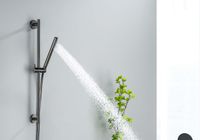 AQ2012BGM ЕВРОПА душевой гарнитур 1jet 65 см, оружейная сталь — фото 3, Душевые гарнитуры на штанге