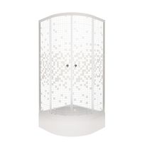 ДО Мозаика 90*90 В (3 места+сифон D50) арт-Щ0000061809 — фото 1, Душевые уголки четверть круга