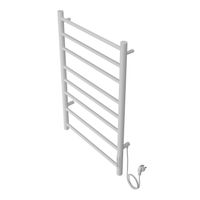 Полотенцесушитель электрический AZARIO PARMA 500/800 8 секций, диммер справа, белый арт-AZ10858W — фото 2, Электрические полотенцесушители