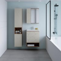 Товар: Ниша для тумбы Бриклаер КРИСТАЛЛ 60 см, дуб крафт табачный 4627125416859 - фото 5 Ниша для тумбы Бриклаер КРИСТАЛЛ 60 см, дуб крафт табачный 4627125416859 — фото 5, Тумбы с раковиной