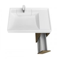 Тумба без фасада ЛОНДРИ 20 (под раковину РЕЙН 80), под с/маш., дуб кантри 1A267101LHDY0 — фото 6, Тумбы под раковину