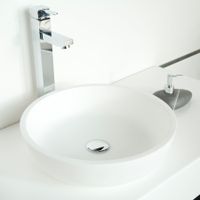 Раковина Isola Bella круглая, белый матовый, MonteBianco арт-11092 — фото 1, Раковины накладные