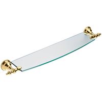 Полка стеклянная Webert Armony , золото арт-AM500701010 — фото 1, Полки для ванной и душа