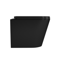 Унитаз подвесной безободковый D&K Venice , черный арт-DT1026025 — фото 4, Подвесные унитазы