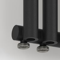 Отопительный радиатор Сунержа Эстет-0 EU50 левый 500х180 4 секции Тёмный титан муар арт-15-0320-5004 — фото 1, Радиаторы отопления