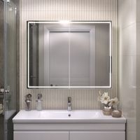 Зеркальный шкаф VIGO Geometry Classic 100 подвесной белый (119) — фото 5, Зеркальные шкафы в ванную