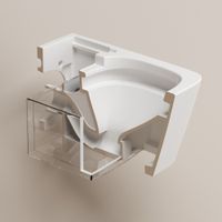 Комплект ABBER подвесной электронный унитаз-биде Rechteck AC1215S с инсталляцией AC0101P2 арт-AC1215S-AC0101P2 — фото 10, Комплекты унитаз + инсталляция