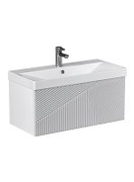 Тумба под раковину VELVEX Edge 800-0-1 (9696) навесная белый глянец tp.EDG.9696.80.1Y белый глянец — фото 1, Тумбы под раковину