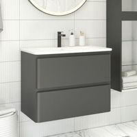 Товар: Тумба с раковиной Aquanet Эмбер 105 2 ящ. цв.черный матовый (раковина Luxury) 00332491 - фото 1 Тумба с раковиной Aquanet Эмбер 105 2 ящ. цв.черный матовый (раковина Luxury) 00332491 — фото 1, Тумбы с раковиной