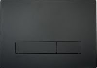 KK-POL 350/PSM/011-00-00 Vitrum Metal Slim Металлическая панель смыва для инсталляции, цвет черный матовый — фото 1, Панели