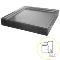 Поддон для душевой кабины 1000х1000х140 тип 2 арт-ПДДК1000_1000_140тип2 — фото 4, Стальные душевые поддоны