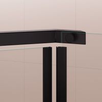 Душевой уголок RGW PA-081B 100x100, профиль черный, стекло прозрачное/6 мм, арт-35088100-14 — фото 5, Душевые уголки трапеция