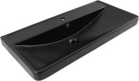 Раковина Aquanet Ирис 100 черная матовая арт-00329251 — фото 4, Раковины встраиваемые сверху