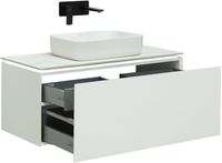 Тумба под раковину Allen Brau Infinity 100 1.21004.WM белый матовый — фото 3, Тумбы под раковину