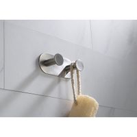 Вешалка-2 крючка Timo Saona 13014/13 никель — фото 2, Крючки для полотенец