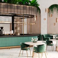 Светильник подвесной арт-AMARILLO SP70W LED BRASS — фото 4, Подвесные светильники