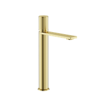 Смеситель для раковины высокий SANCOS Nexus, брашированное золото, PVD покрытие, арт. арт-SC9012BG — фото 1, Смесители для раковины