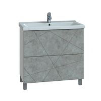 Тумба под раковину VIGO Geometry 80 напольная бетон арт-025 бетон — фото 6, Тумбы под раковину