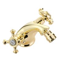 PRESTIGE См-ль д/биде, донный клапан "click-clack", золото 31604 — фото 4, Смесители для биде