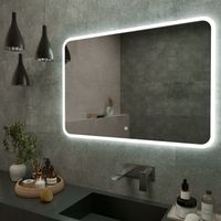 Товар: Зеркало с LED-подсветкой MARONI (100*70) /AQUA DE MARCO Mar100/70 - фото 2 Зеркало с LED-подсветкой MARONI (100*70) /AQUA DE MARCO Mar100/70 — фото 2, Зеркала в ванную комнату