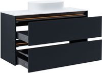 Тумба под раковину Allen Brau Activity 120 1.34015.AM антрацит матовый/олива браш — фото 9, Тумбы под раковину