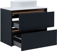 Тумба под раковину Allen Brau Activity 80 1.34012.AM антрацит матовый/олива браш — фото 9, Тумбы под раковину