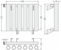 Товар: Отопительный радиатор Сунержа Кумир-0 EU50 левый 300х400 6 секций Шампань арт-020-0350-3006 - фото 5 Отопительный радиатор Сунержа Кумир-0 EU50 левый 300х400 6 секций Шампань арт-020-0350-3006 — фото 5, Радиаторы отопления