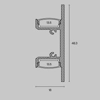 Профиль Led Strip ALM-1848-W-2M — фото 2, Комплектующие для освещения