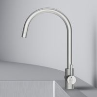 F85B07711 X-Joy S, смеситель для кухни с С-изливом с каналом для питьевой воды, сатин — фото 5, Смесители для кухни