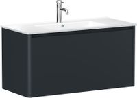 Тумба под раковину Allen Brau Gravity 100 1.370014.AM антрацит матовый — фото 1, Тумбы под раковину