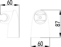 Крепление настенное Lemark поворотное для лейки арт-LM8012C — фото 2, Держатели для душа