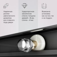 Товар: W94G-403-9090-BT1K X-joy душевое огражд квадратн.,раздвиж.двери 90x90 черный мат.,стекло прозрачн - фото 3 W94G-403-9090-BT1K X-joy душевое огражд квадратн.,раздвиж.двери 90x90 черный мат.,стекло прозрачн — фото 3, Квадратные душевые уголки