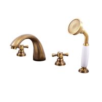 MORAVA смеситель каскадный на 4 отверстия, ЦВЕТ БРОНЗА арт-MK369.5SSM — фото 1, Смеситель для ванны