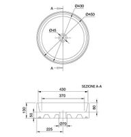 Раковина Scarabeo GEO накладная без перелива без отверстий цвет белый арт-8029 — фото 4, Раковины накладные