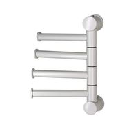 K-1054WHITE Держатель полотенец четверной — фото 1, Держатели для душа