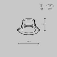 Встраиваемый светильник Technical арт-DL094-GU10-W — фото 8, Точечные светильники