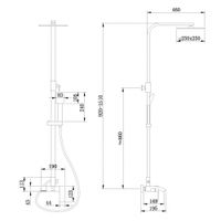 Товар: Душевая стойка ABBER Wasserfall AF8616BL с изливом, черный матовый - фото 3 Душевая стойка ABBER Wasserfall AF8616BL с изливом, черный матовый — фото 3, Душевые стойки