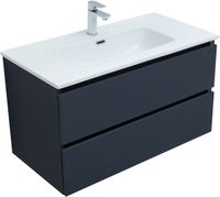 Тумба с раковиной Aquanet Вега 2.0 90 2 ящ. цв.маренго (раковина Ирис) арт-00344740 — фото 13, Тумбы с раковиной